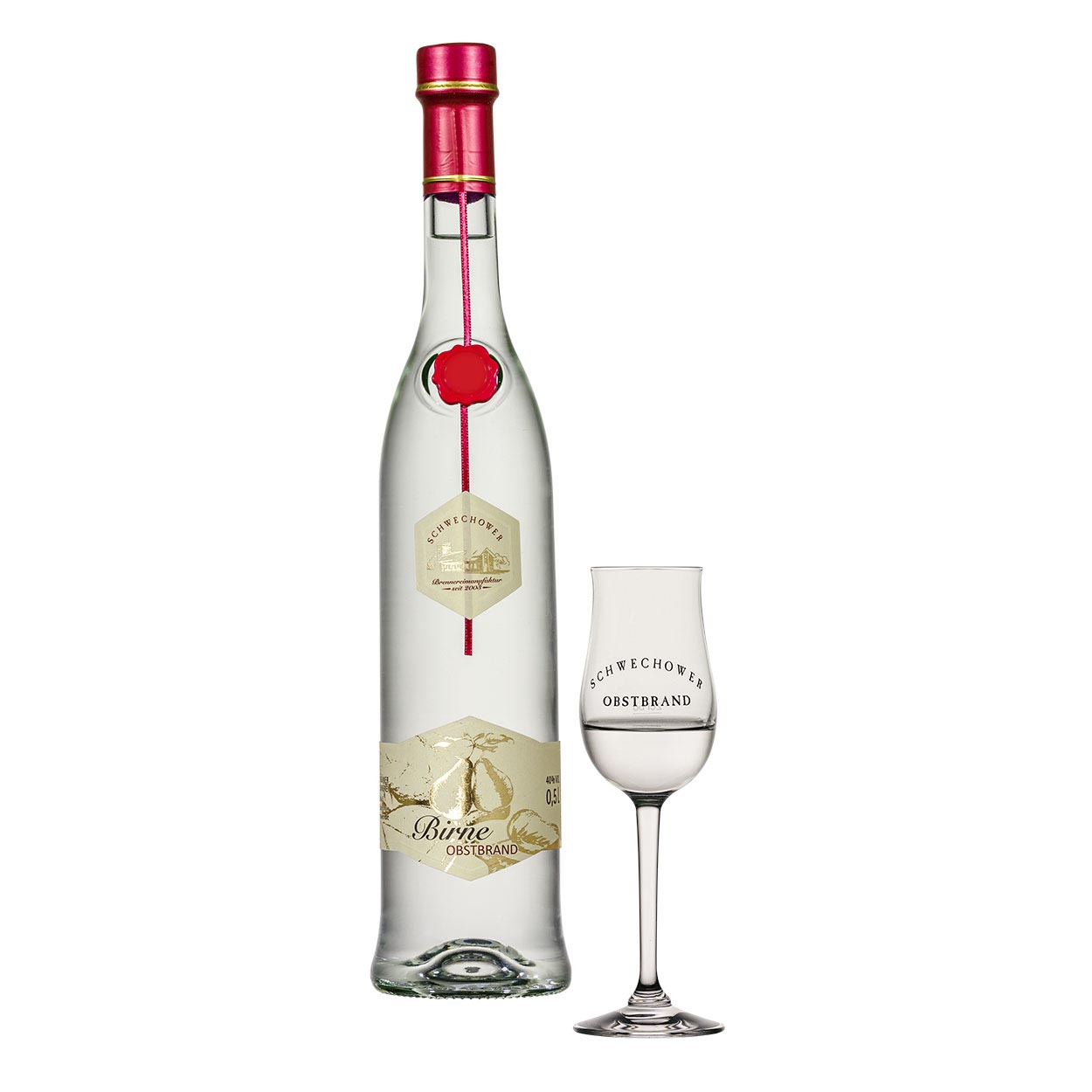 Schwechower-Birne-Obstbrand-500ml-2 Schwechower Obstbrand Birne