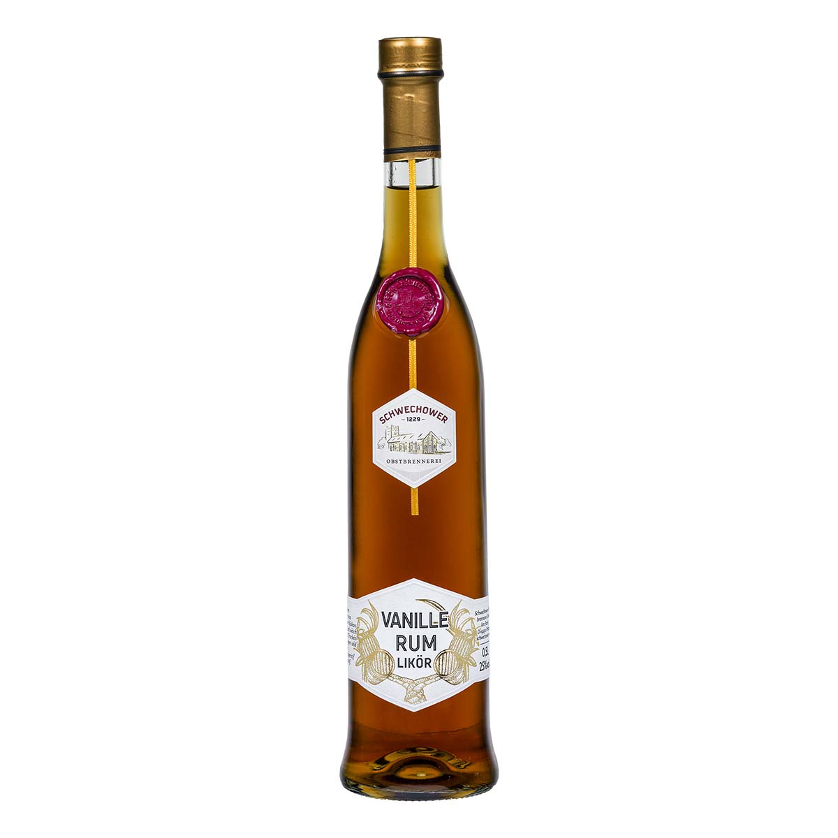 Vanille-Rum-Likör 0,5l (25%Vol.) - Vanillelikör mit Rum verfeinert