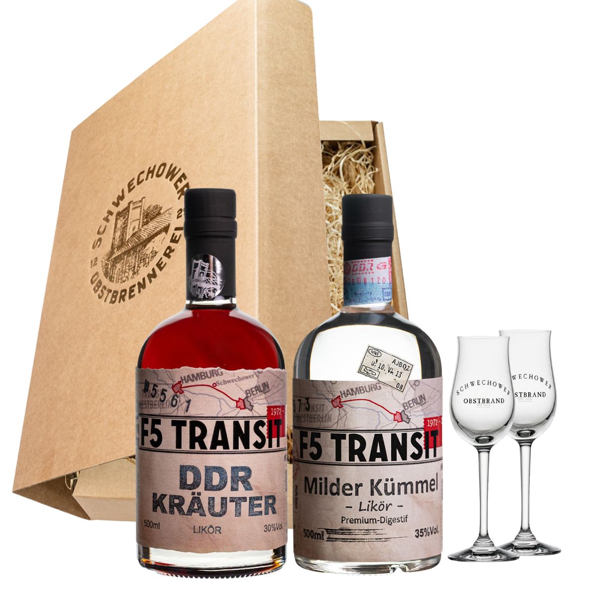 Schnapsgeschenk Nr. 15206 | Kümmel + Kräuter