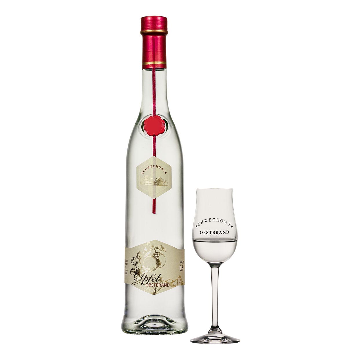 Schwechower-Apfel-Obstbrand-500ml-2 Schwechower Apfel-Obstbrand