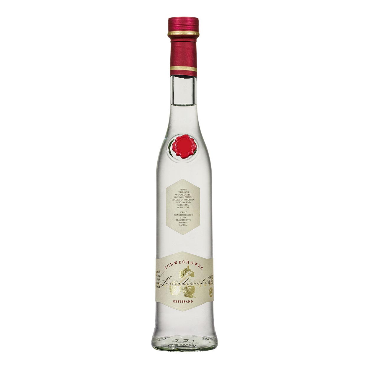 Schwechower-Sauerkirsche-Obstbrand-200ml-1 Schwechower Obstbrand Sauerkirsche 200ml
