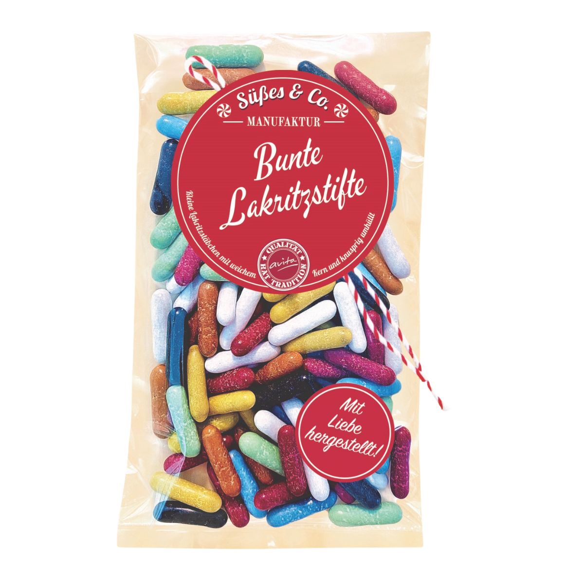 Bunte Laktritzstifte 125g