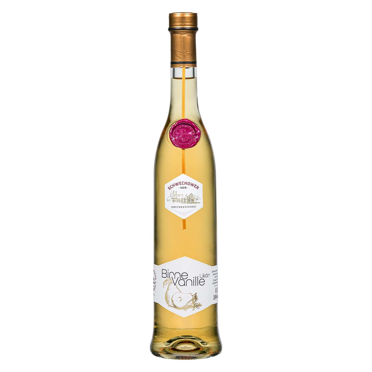 Birne-Vanille-0-5 Likör Birne-Vanille 0,5l (18%Vol.) - Williams-Birnenlikör mit Vanille
