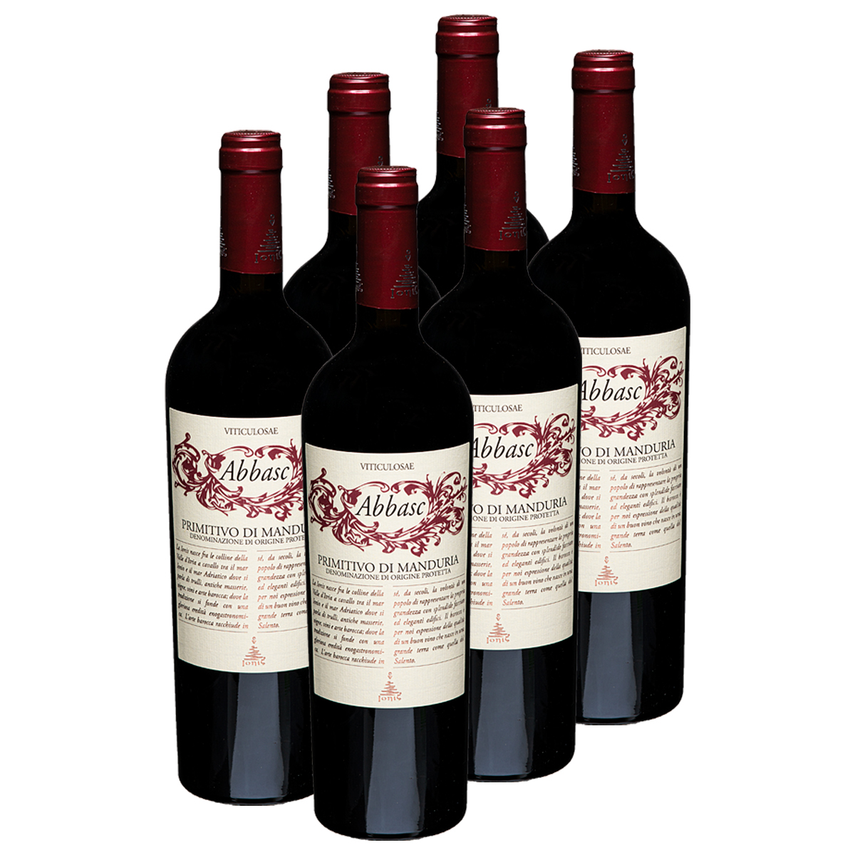 Abbasc-x6UiUkCW05MO0Xl 6 x Abbasc Primitivo di Manduria Barrique 0,75l (14%Vol.) 2018 - Cantine Ionis