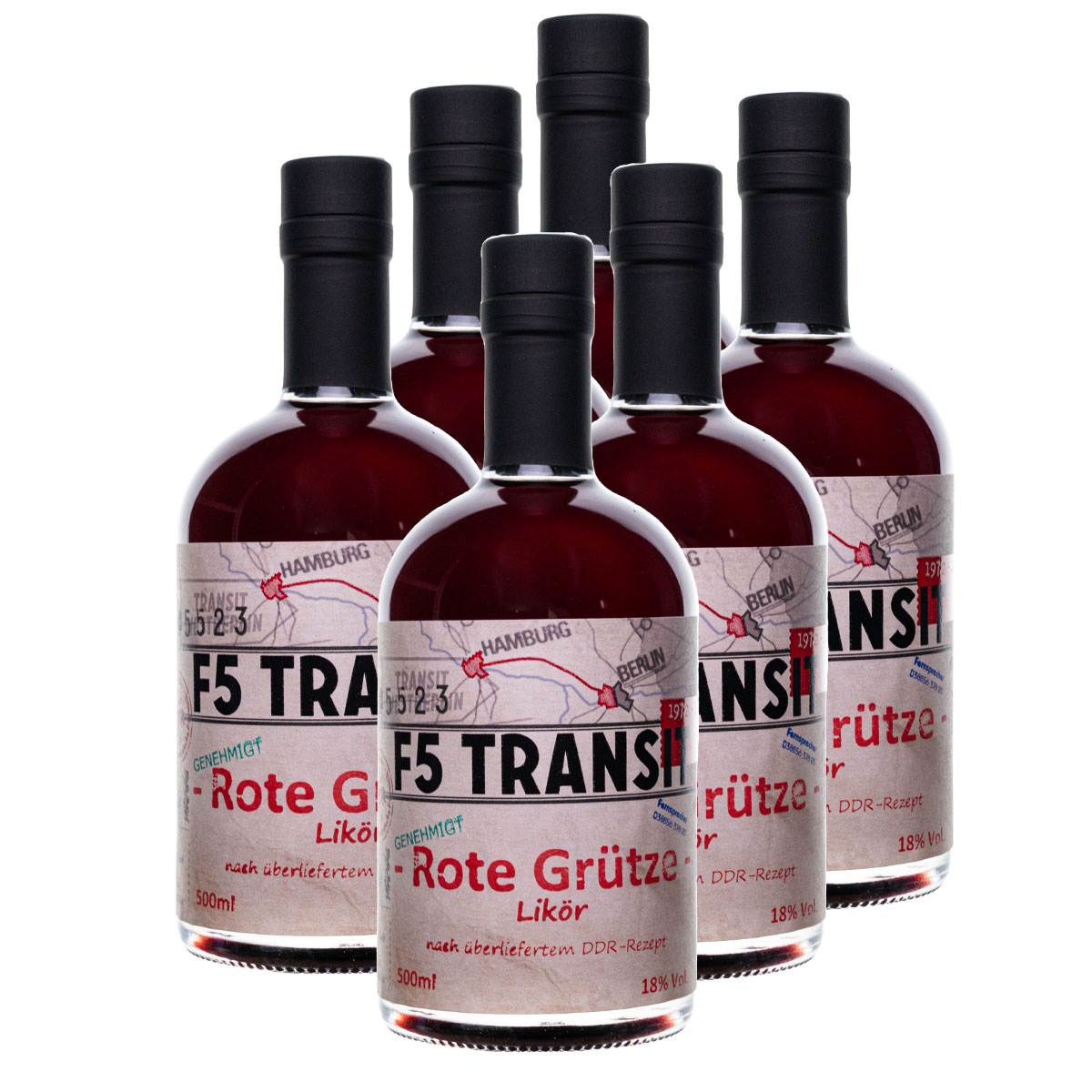 Rote Grütze Likör 6x0.5l (18%Vol) No. 5523 - RATION