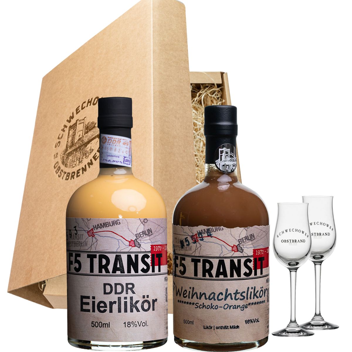 Schnapsgeschenk Nr. 15217 | Eierlikör + Weihnachtslikör