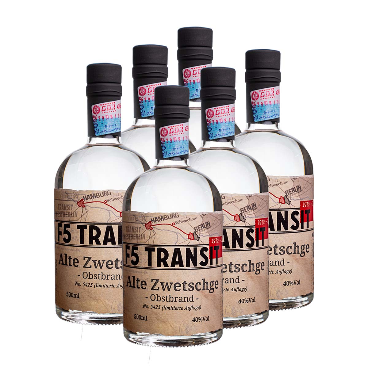 Alte Zwetschge 6x0.5l (40%Vol) No. 5425 - RATION