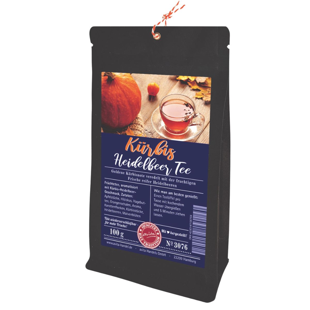 Kürbis Heidelbeer Tee 100g