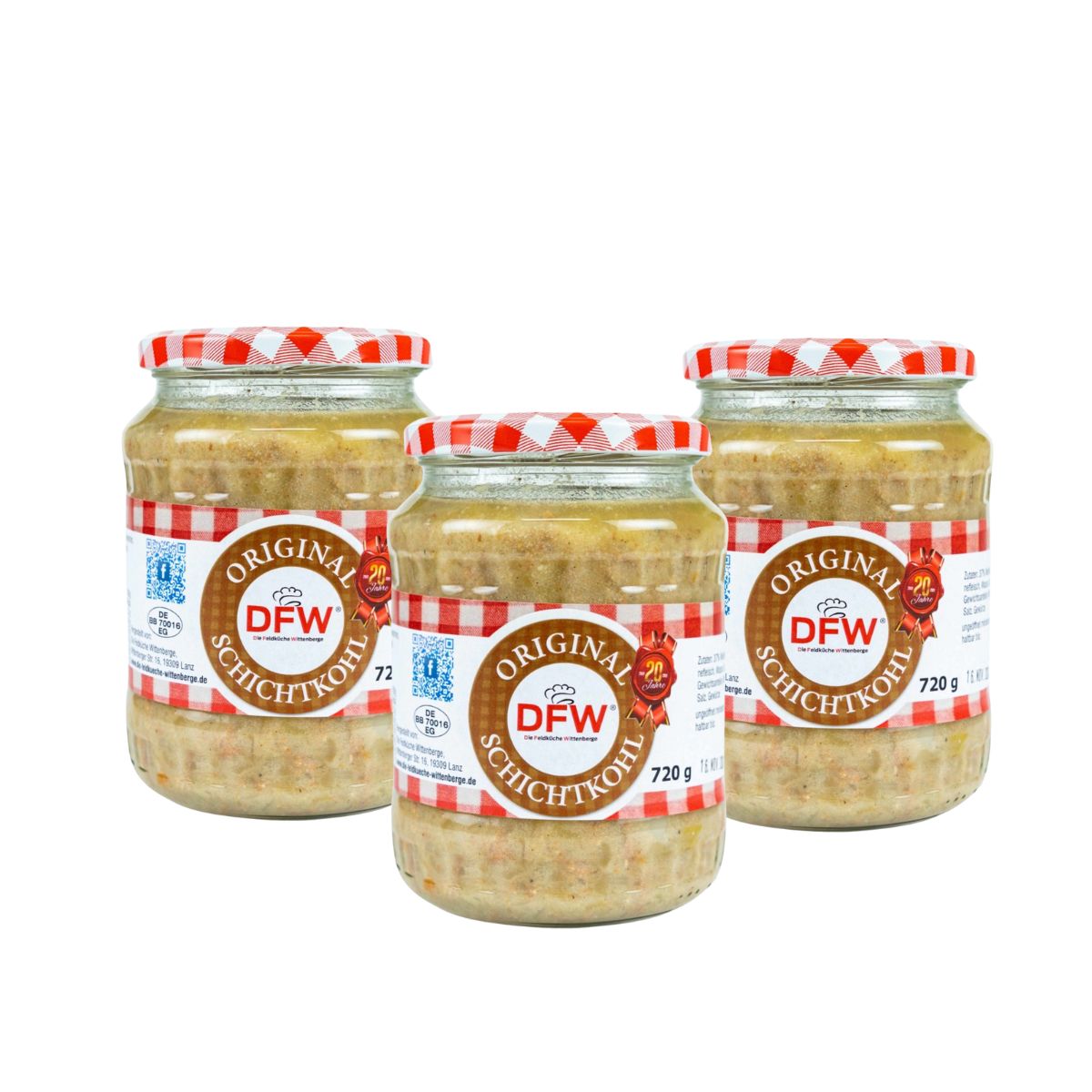 Schichtkohl 3x720g (Glas), DFW - RATION