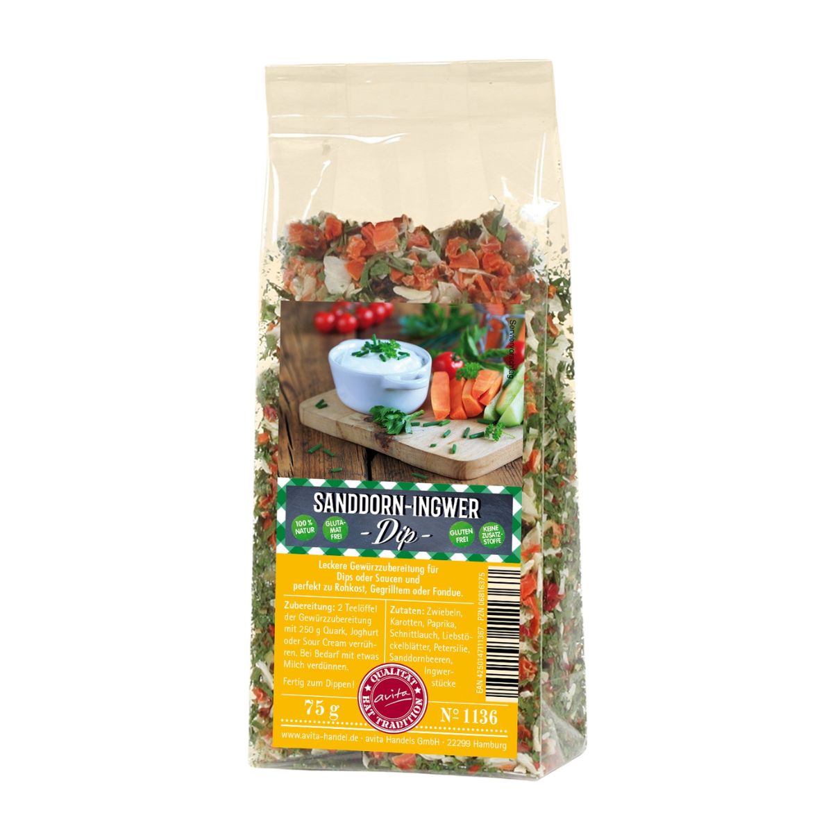 Sanddorn Ingwer-Dip 75g