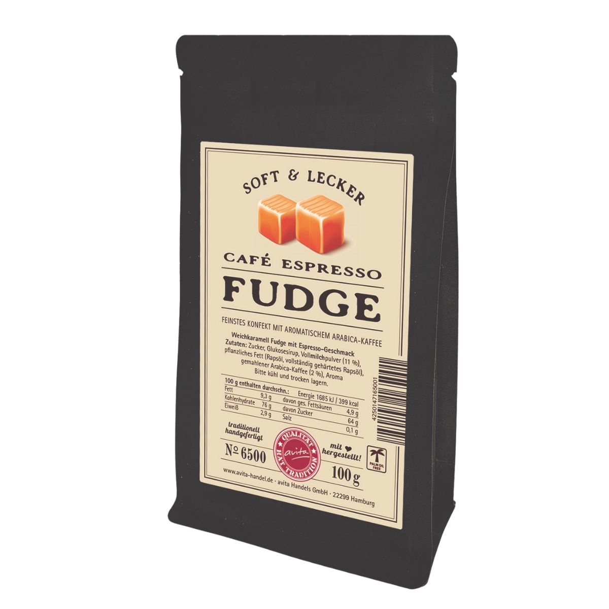 Fudge Café Espresso feinstes Konfekt mit aromatischem Arabica-Kaffee 100g