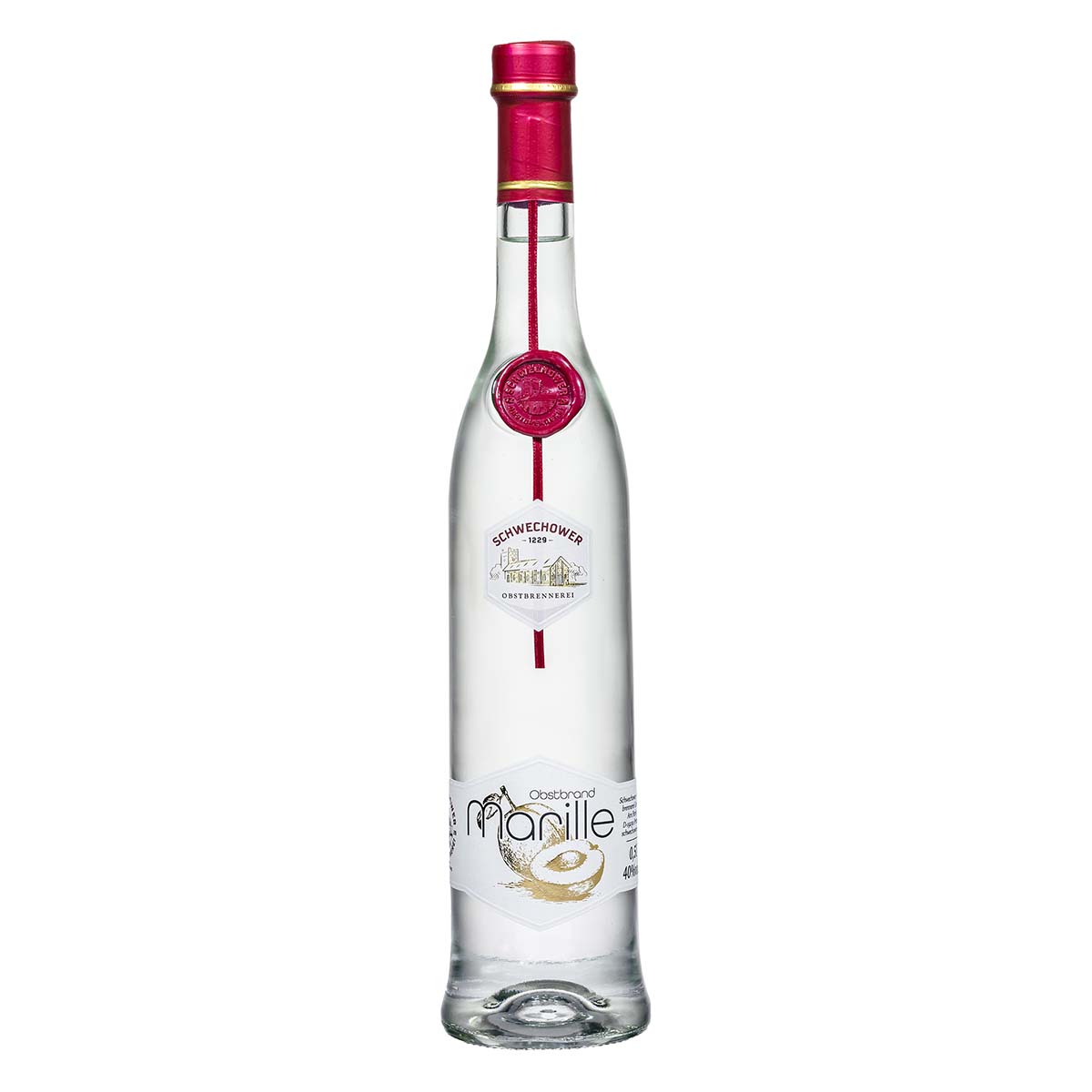 Marillenbrand-0-5 Obstbrand Marille 0,5l (40%Vol.) - Marillenbrand