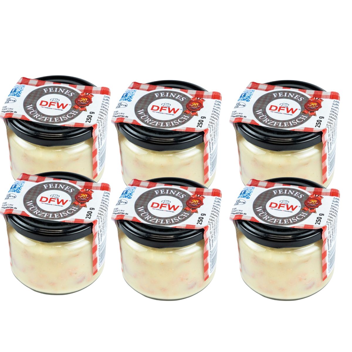 6 x Feines Würzfleisch 250g | 6 Gläser | DFW 15275