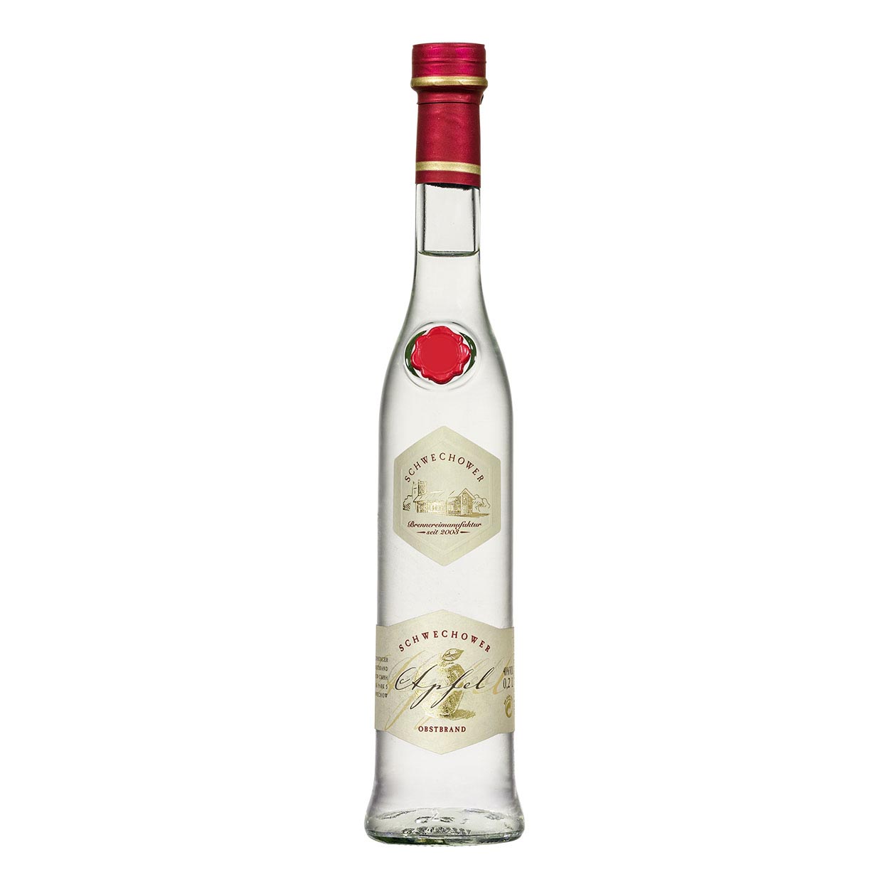 Schwechower-Apfel-Obstbrand-200ml-1 Schwechower 1229 Obstbrand Apfel 0,2l (40%Vol.)