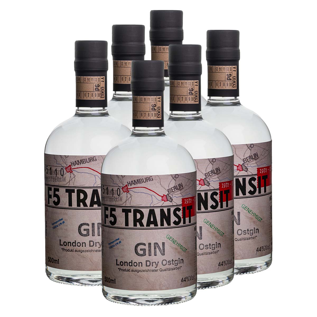 GIN 6x0.5l (44%Vol) No. 5110 - RATION