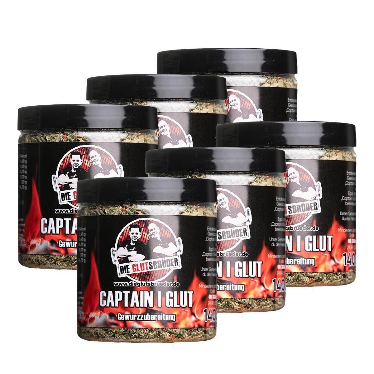 Captain i Glut 6 x 140g