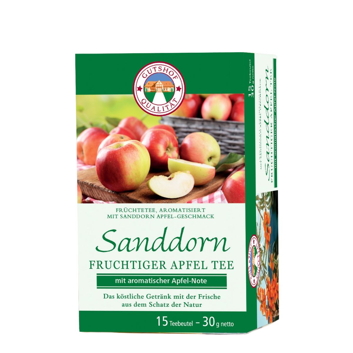 Sanddorn Fruchtiger Apfel Tee 30g