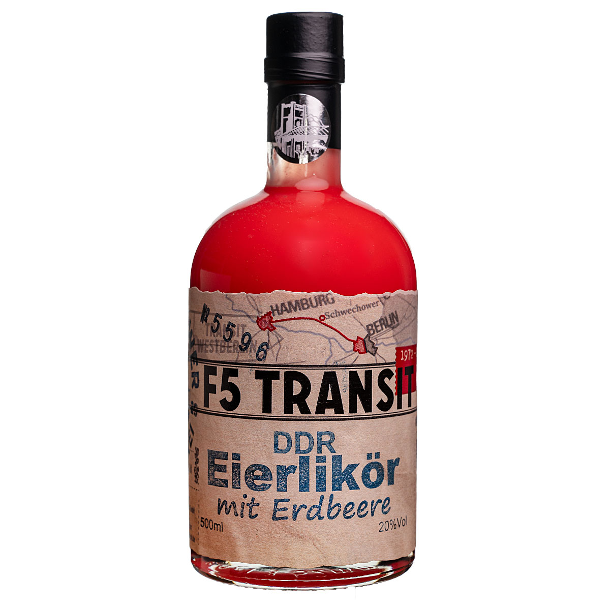 DDR Eierlikör ERDBEERE 0.5l (20%Vol) No. 5596