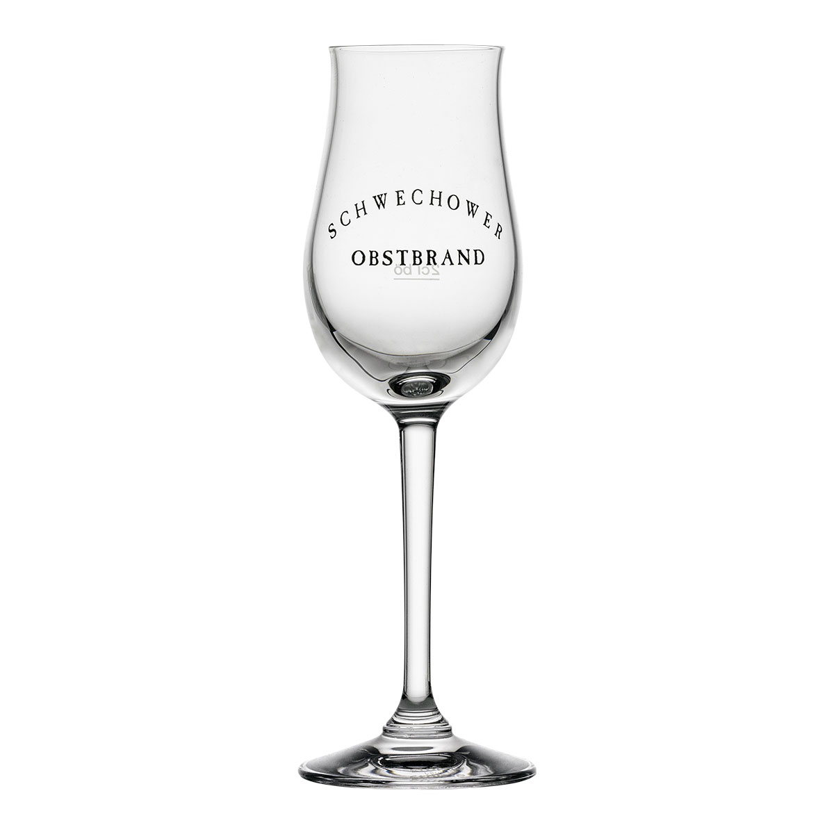 Bouquetglas mit Schwechower Logo Bouquetglas mit Schwechower Logo