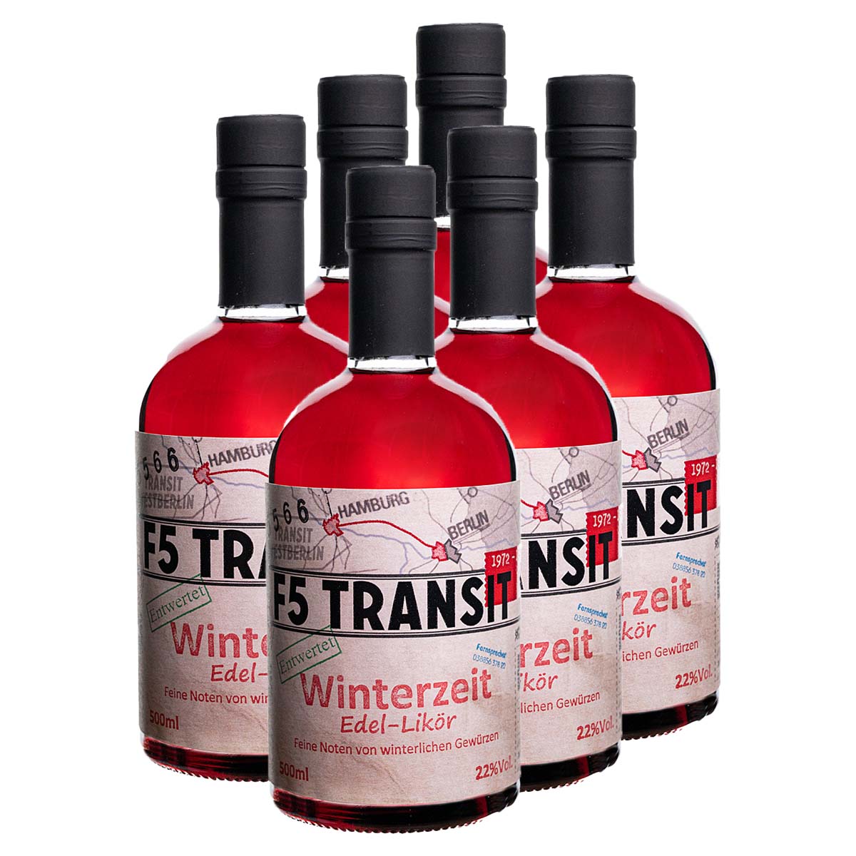 Winterzeit Likör 6x0.5l (22%Vol) No. 5566 - RATION Winterzeit Likör 6x0.5l (22%Vol) No. 5566 - RATION