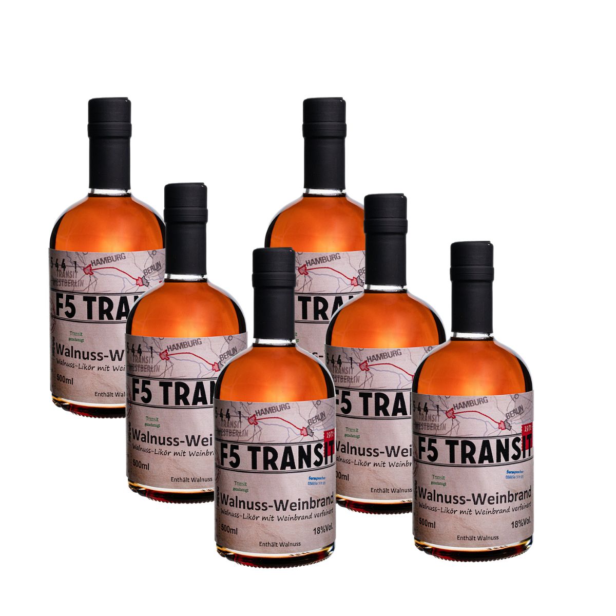 Walnuss-Likör 6x0.5l (18%Vol) No. 5544 - RATION Walnuss-Likör 6x0.5l (18%Vol) No. 5544 - RATION