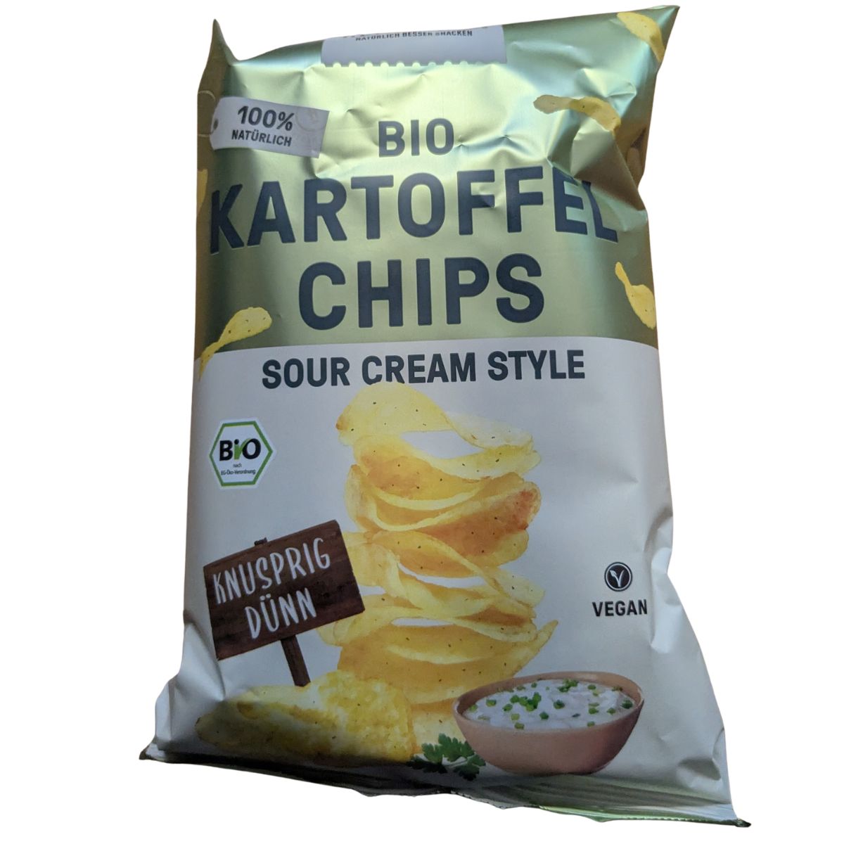 BIO Kartoffel Chips Sour Cream Style 125g