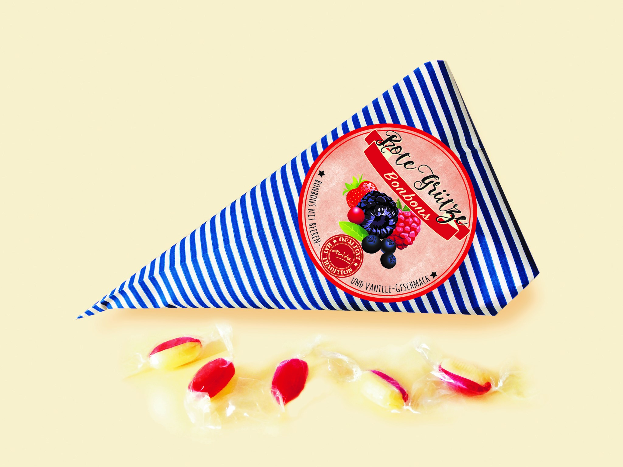 Rote Grütze Bonbons 125g