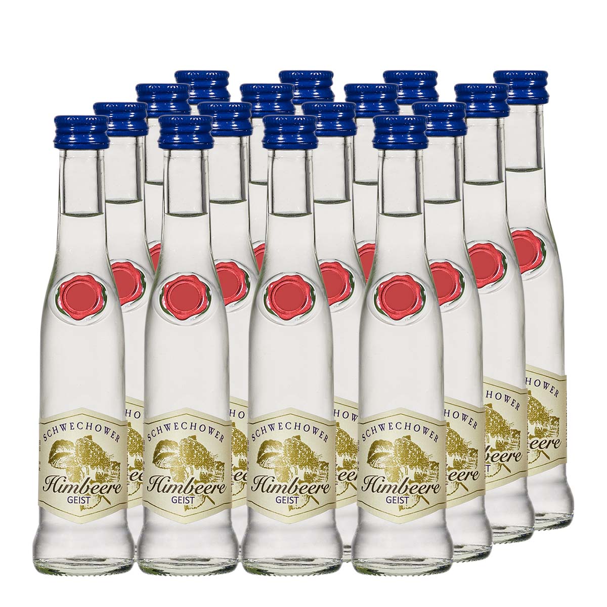 Schwechower-Ration-Himbeer-Geist-0-04ltr Obstgeist Himbeere 20x4cl (40%Vol) - RATION