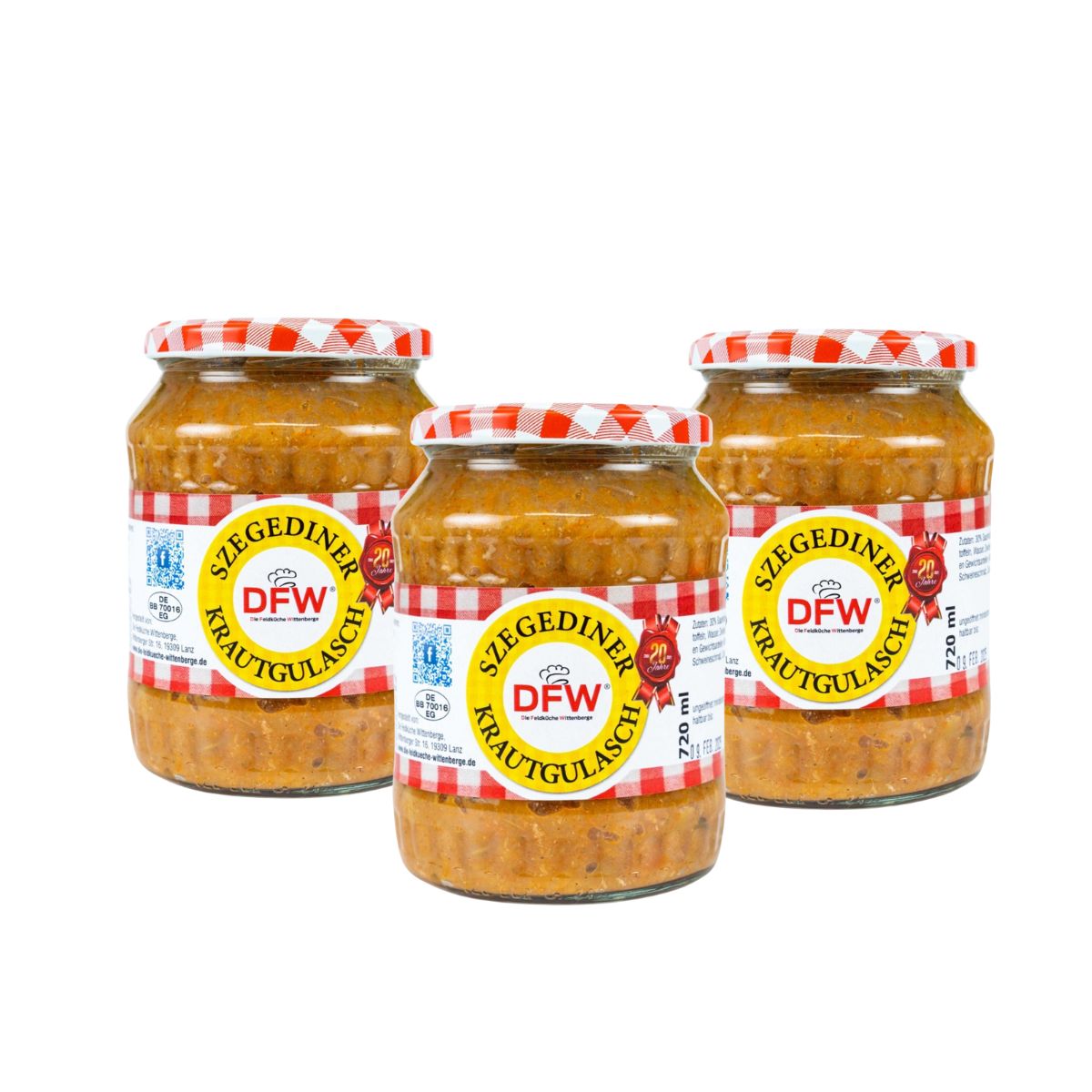 Szegediner Krautgulasch 3x650g (Glas), DFW - RATION