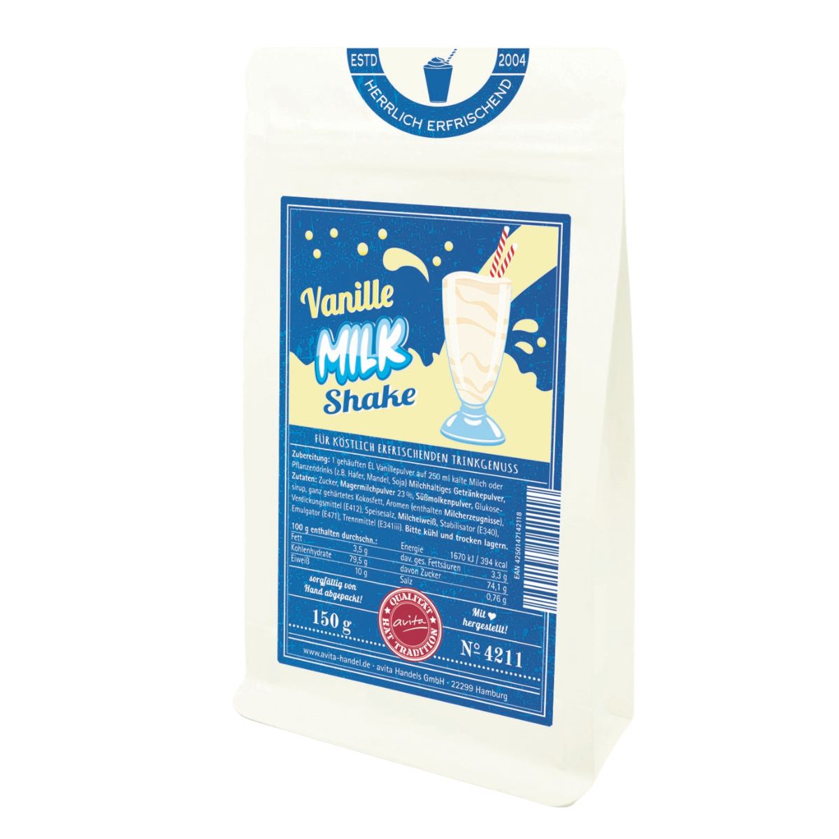 Vanille Milk Shake 150g