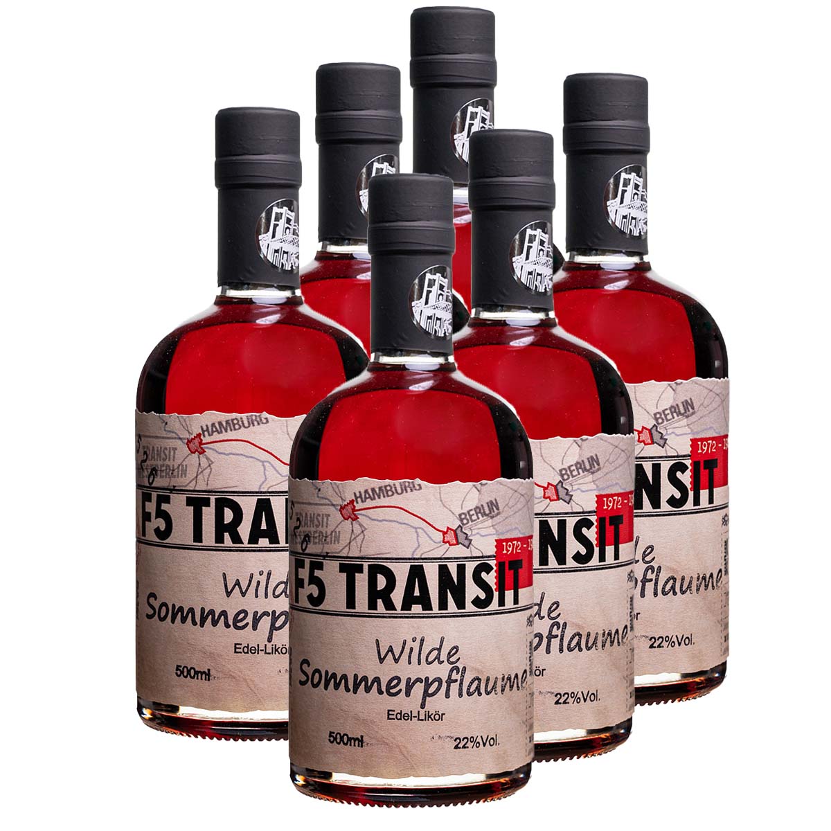 Wilde Sommerpflaume Edel Likör 6x0.5l (22%Vol) No. 5562 - RATION Wilde Sommerpflaume Edel Likör 6x0.5l (22%Vol) No. 5562 - RATION