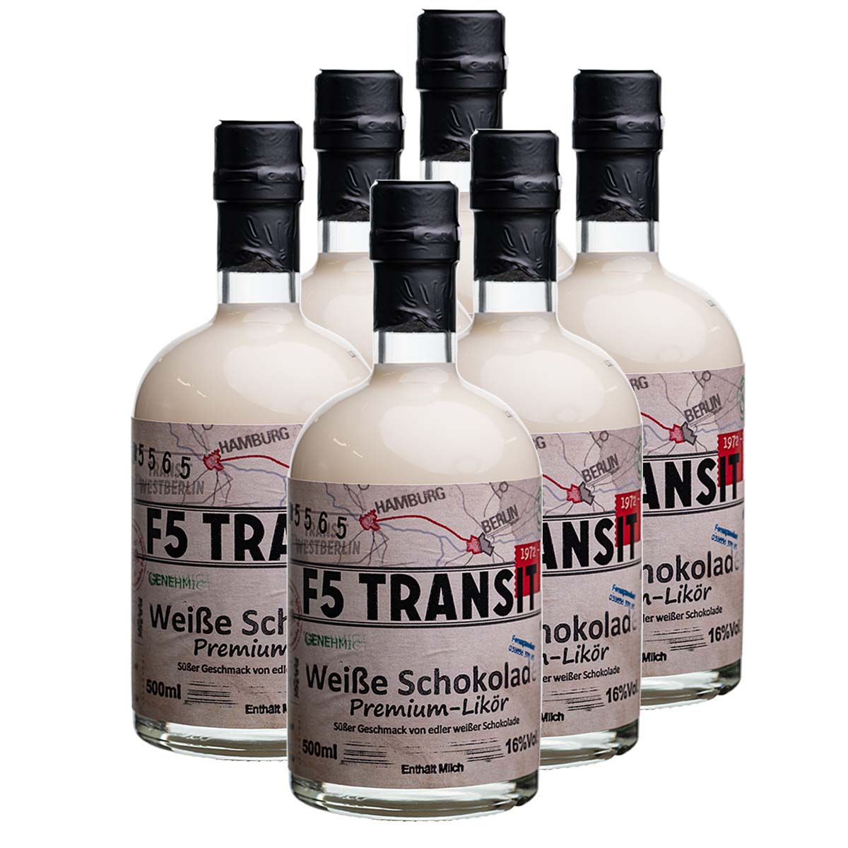 Weiße Schokolade Likör 6x0.5l (16%Vol) No. 5565 - RATION Weiße Schokolade Likör 6x0.5l (16%Vol) No. 5565 - RATION