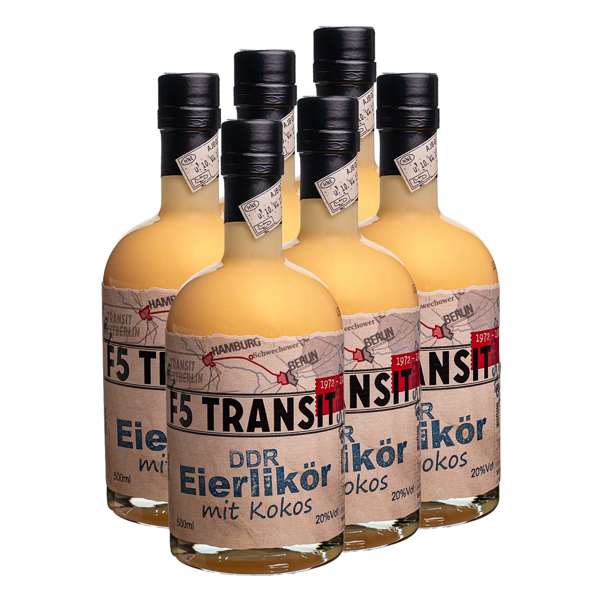 DDR Eierlikör KOKOS 6x0.5l (20%Vol) No. 5591 - RATION DDR Eierlikör KOKOS 6x0.5l (20%Vol) No. 5591 - RATION