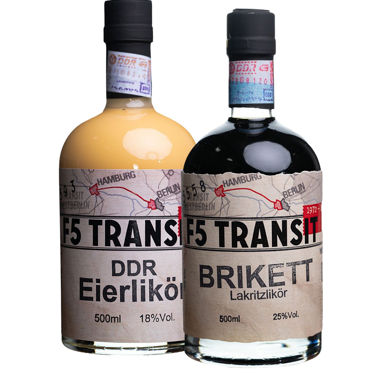 DDR Eierlikör + Brikett Lakritz Likör