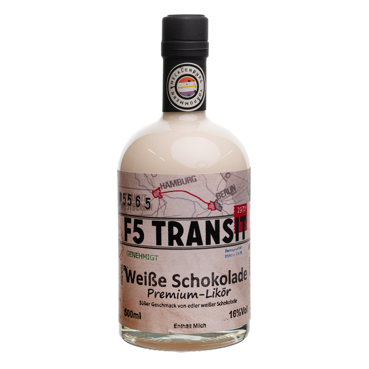 Weiße Schokolade Likör 0.5l (16%Vol) No. 5565 Weiße Schokolade Likör 0.5l (16%Vol) No. 5565