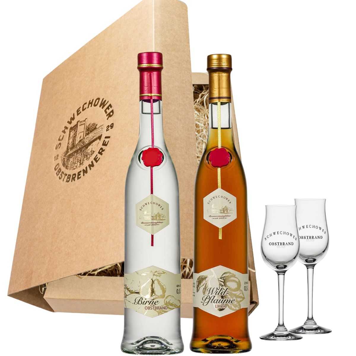 Schnapsgeschenk Nr. 15250 | Williams Birne + Wildpflaume