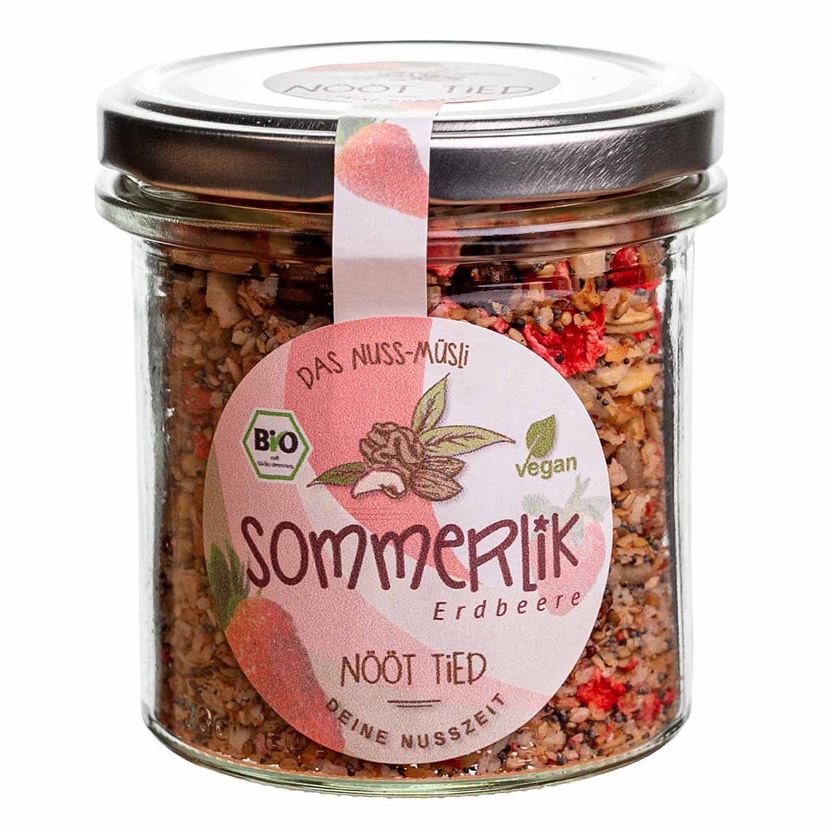 Sommerlik mit Erdbeere - BIO Nussmüsli 150g