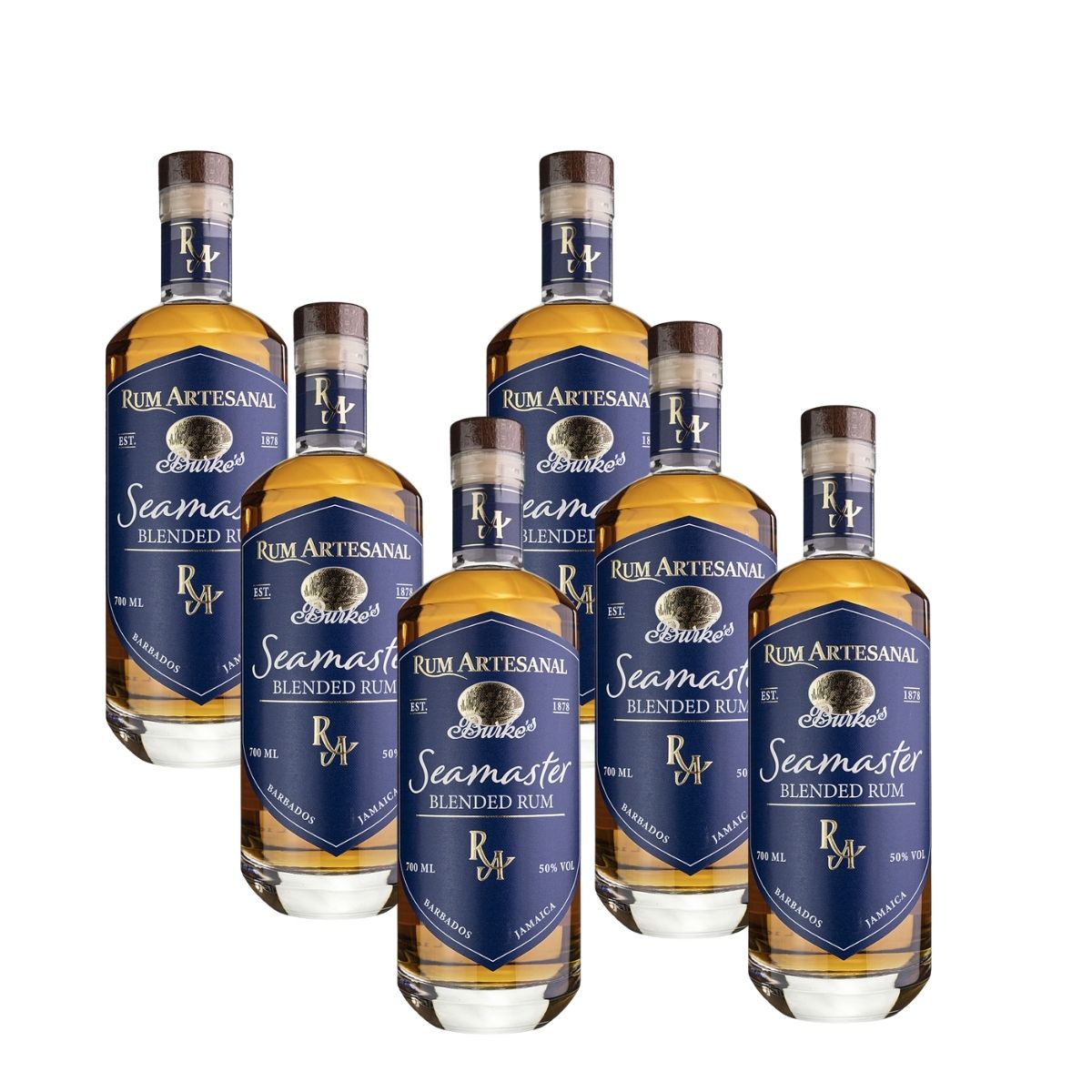 Burke´s Seamaster Blended Rum 6x0.7l (50%Vol) - RATION