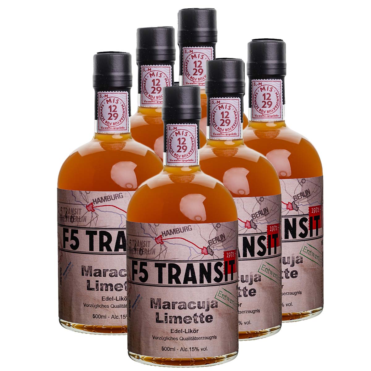 Maracuja Limette Likör 6x0.5l (15%Vol) No. 5546 - RATION Maracuja Limette Likör 6x0.5l (15%Vol) No. 5546 - RATION