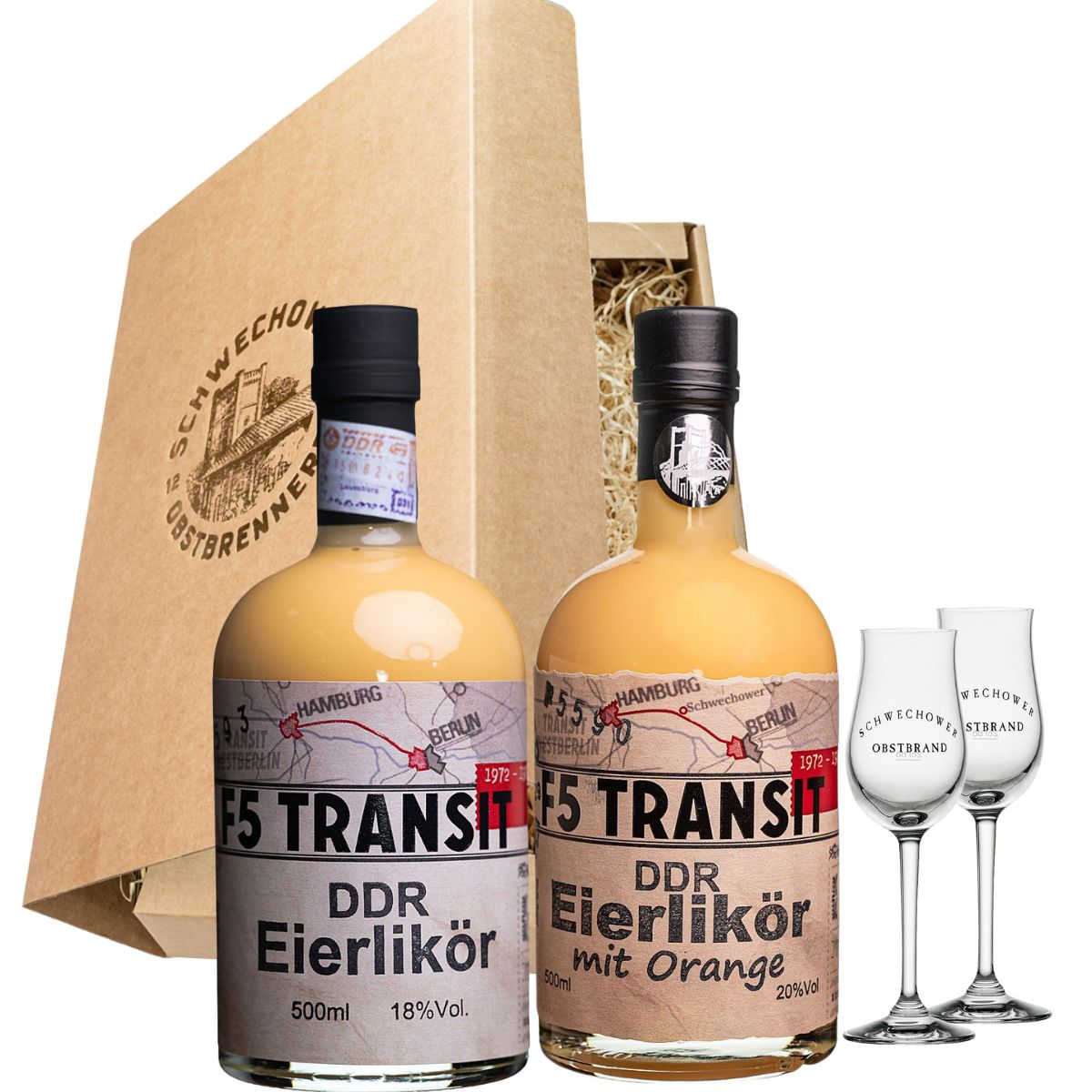 Schnapsgeschenk Nr. 15216 | Eierlikör + Orange