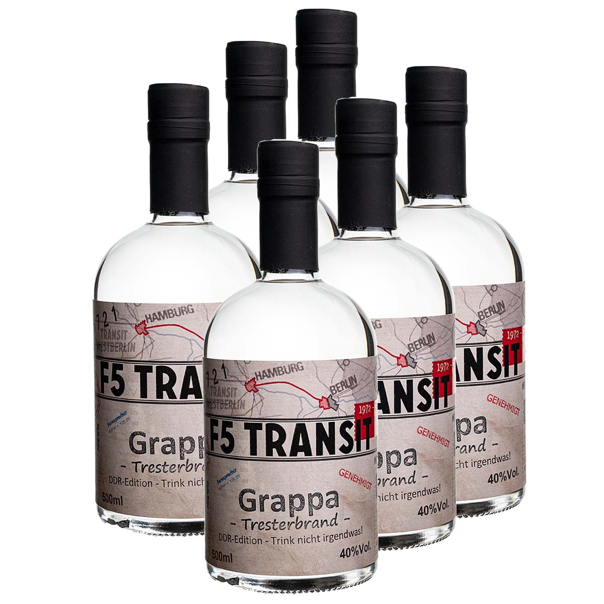 Grappa 6x0.5l (40%Vol) No. 5721 - RATION Grappa 6x0.5l (40%Vol) No. 5721 - RATION