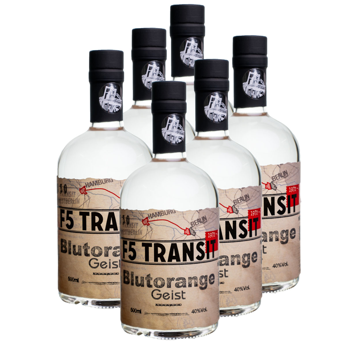 Blutorange Geist 6x0.5l (40%Vol) No. 5330 - RATION Blutorange Geist 6x0.5l (40%Vol) No. 5330 - RATION