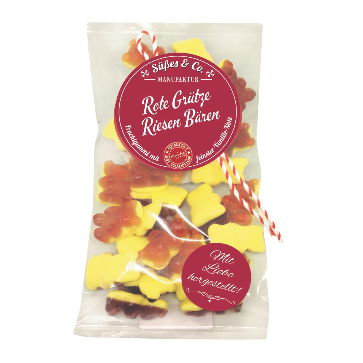 Rote Grütze Riesen Bären Fruchtgummi 125g