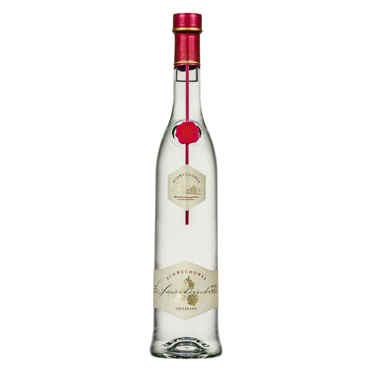 Schwechower-Sauerkirsche-Obstbrand-500ml-1 Schwechower Obstbrand Sauerkirsche 500ml