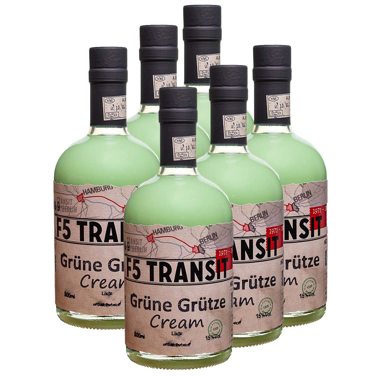Grüne Grütze Cream Likör 6x0.5l (15%Vol) No. 5509 - RATION Grüne Grütze Cream Likör 6x0.5l (15%Vol) No. 5509 - RATION