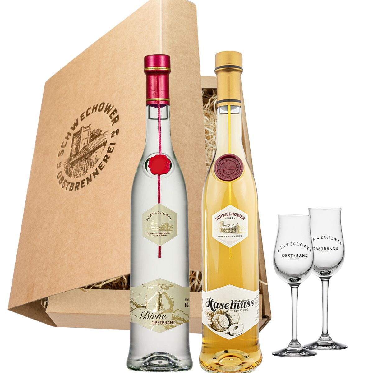 Schnapsgeschenk Nr. 15271 | Williams Birne + Haselnuss