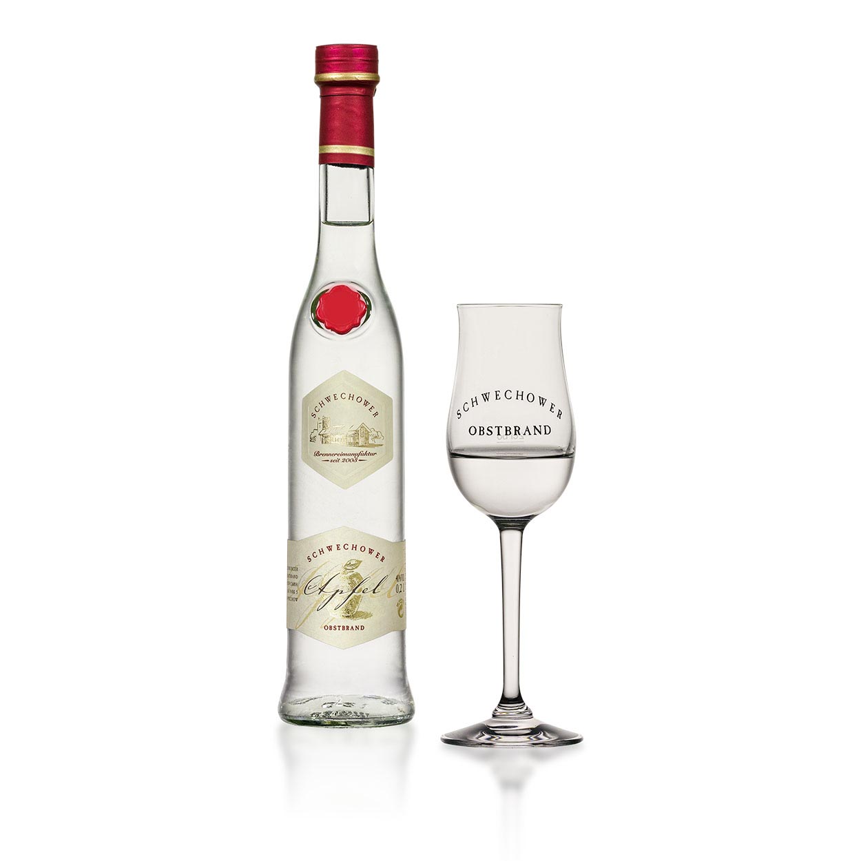 Schwechower-Apfel-Obstbrand-200ml-3 Schwechower Apfelobstbrand