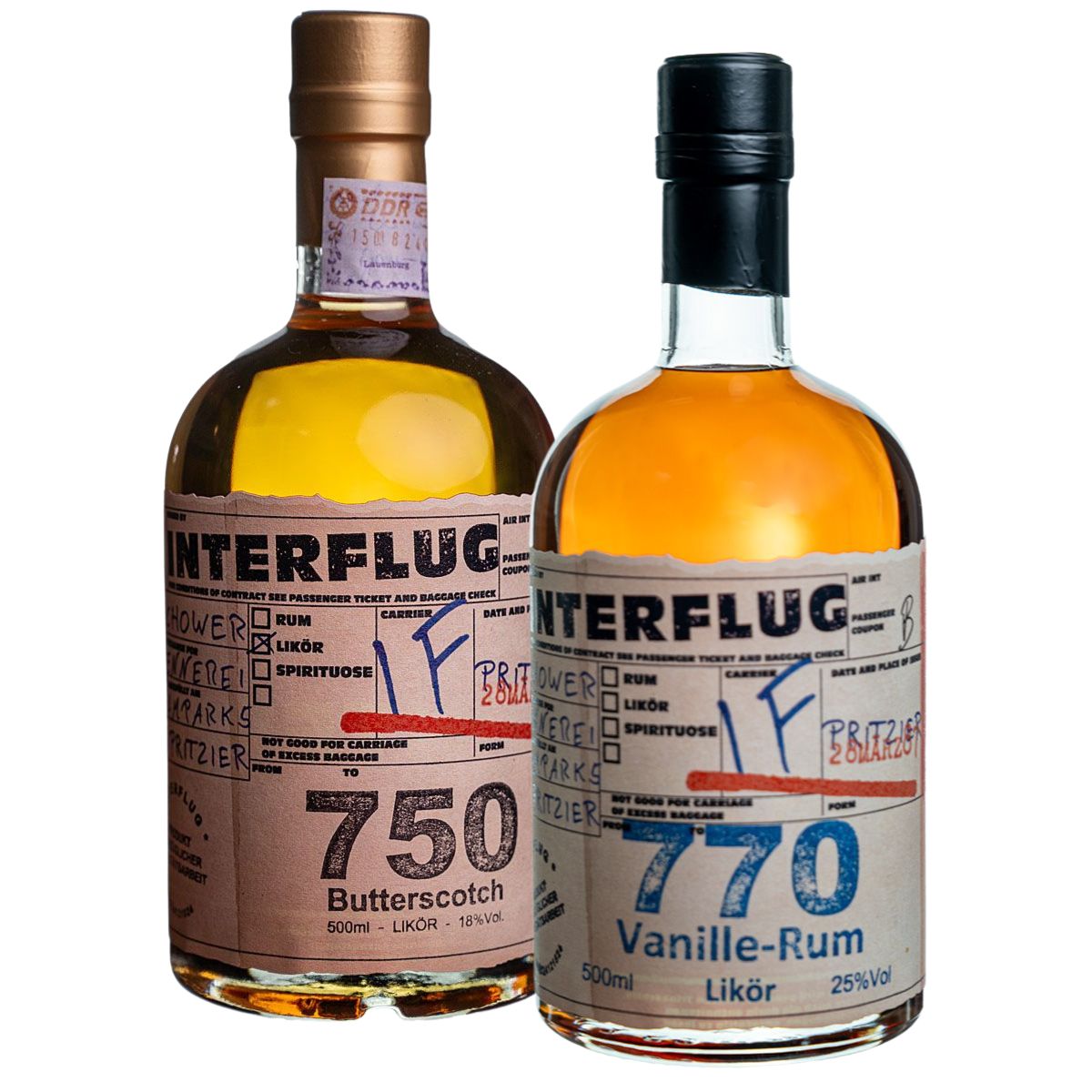 Butterscotch + Vanille-Rum 2x0.5l (Set Nr. 15339)