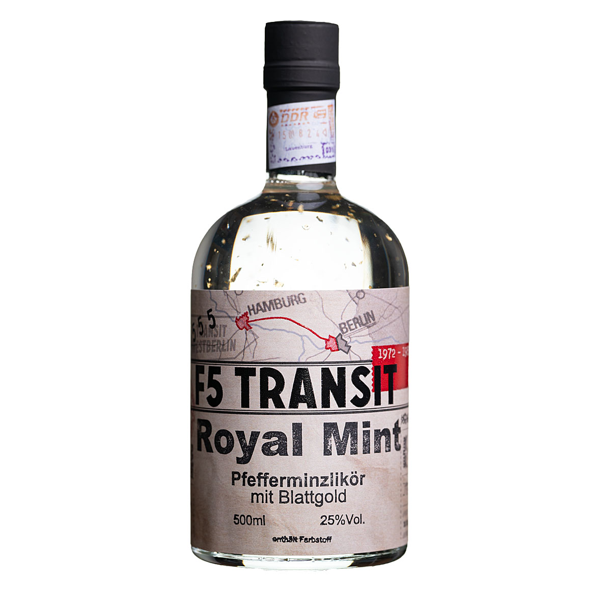 F5-Transit-Royal-Mint-0-5l-a Royal Mint Pfefferminzlikör mit Blattgold
