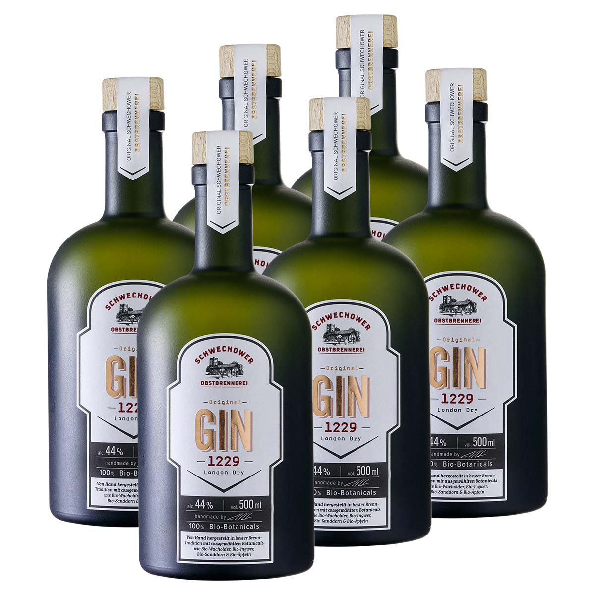 6 x Original GIN 1229 0.5l  (44%Vol.) London Dry Gin